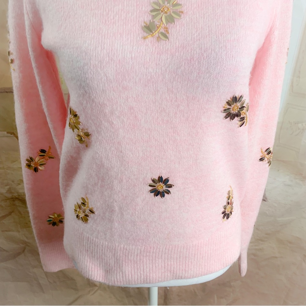 Lilly Pulitzer Kalaya Sequin Floral Sweater - Picture 4 of 11